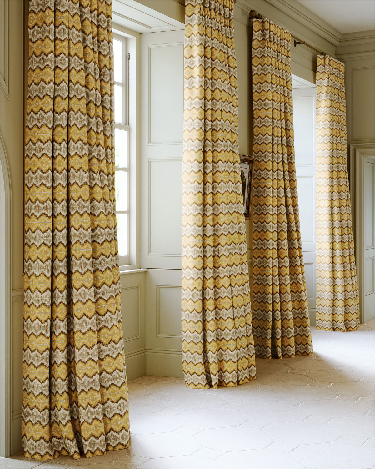 James Hare Mirage Golden Made to Measure Roman Blinds