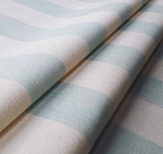 Cooshy Mint Devon Stripe 100% Cotton Fabric