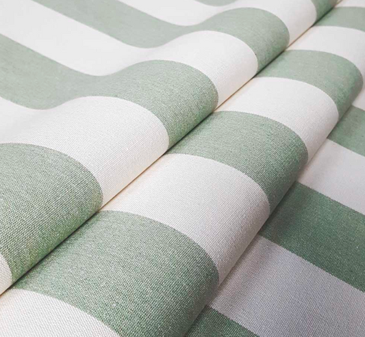 Cooshy Sage Devon Stripe 100% Cotton Fabric