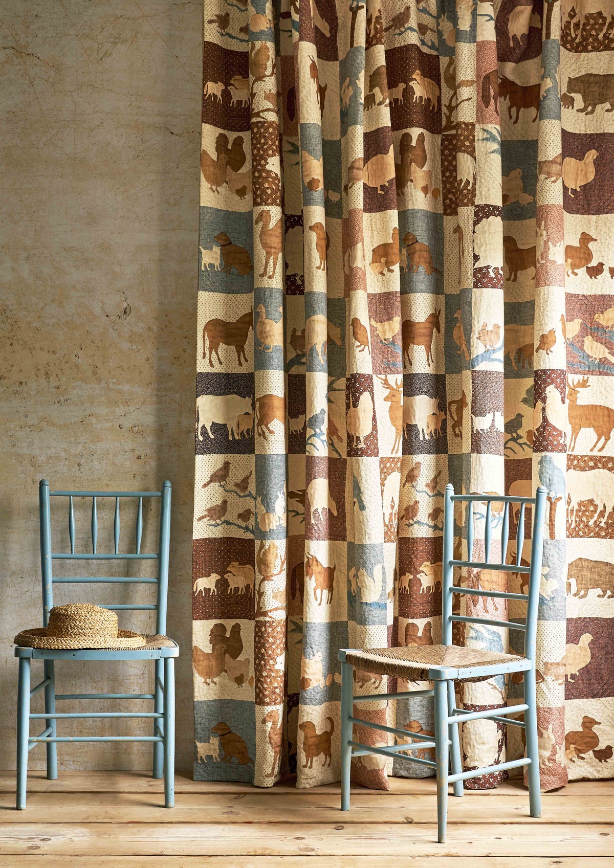 Lewis & Wood Farm Friends Document Made to Measure Curtains – lifestyle photograph