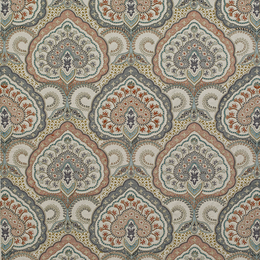 James Hare Fitzrovia Blue Multi Made to Measure Curtains