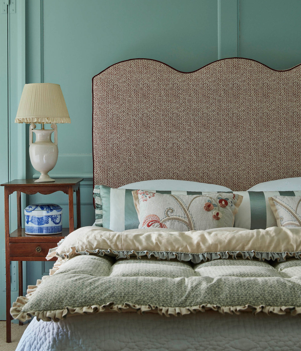 James Hare Flori Cherry Rose Made to Measure Curtains