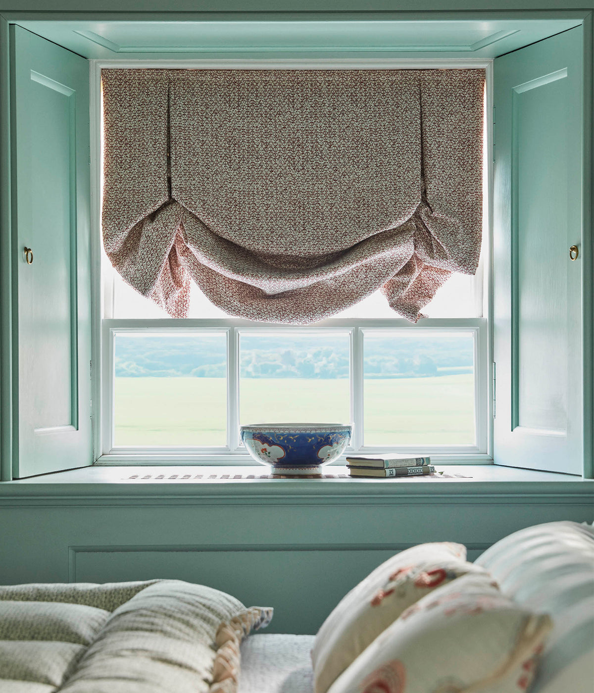 James Hare Flori Cherry Rose Made to Measure Curtains