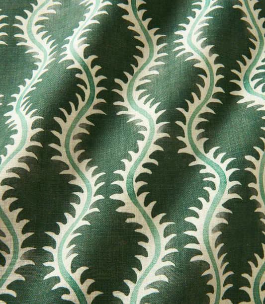 Moss - Helter Skelter Fabric Linwood 100% Linen