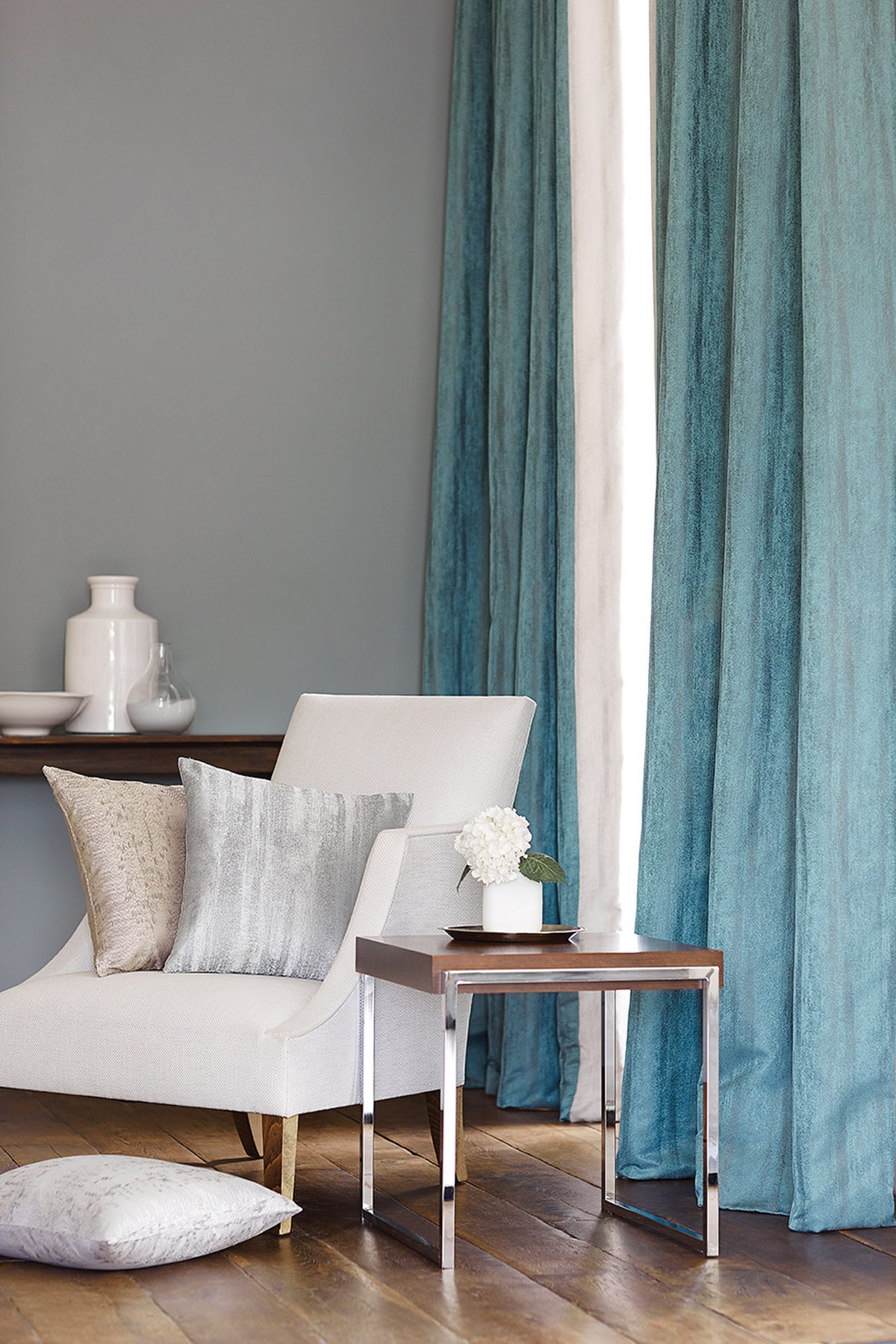James Hare Aurora Silk Tundra Made to Measure Roman Blinds