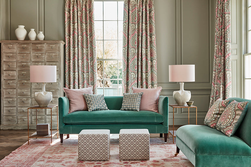 James Hare Piccadilly Grey Made to Measure Roman Blinds
