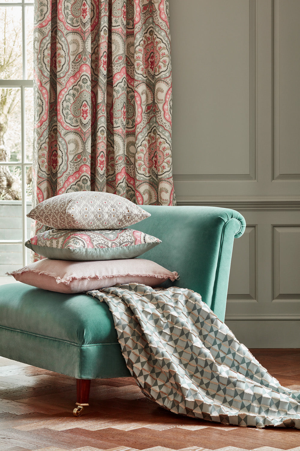James Hare Charleston Ochre Made to Measure Curtains