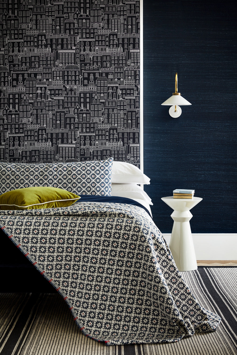 James Hare Berkeley Square Navy Made to Measure Curtains