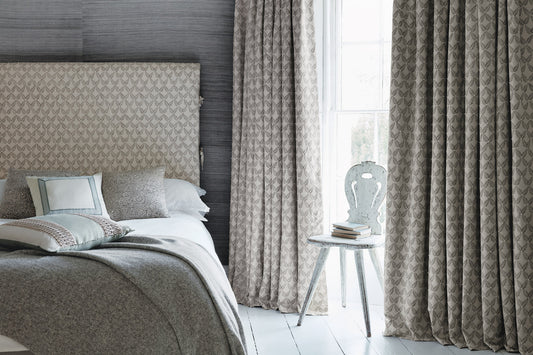 James Hare Knot Garden Grey Made to Measure Roman Blinds