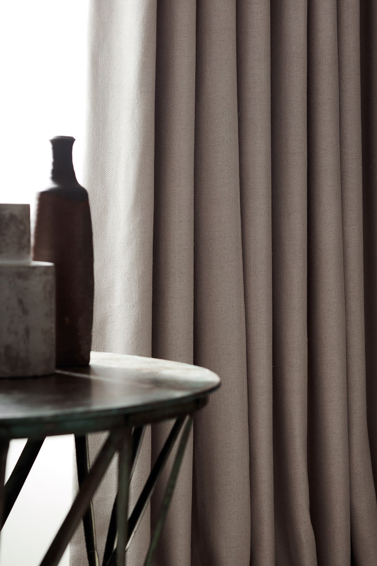 James Hare Kashmiri Silk Concrete Made to Measure Curtains