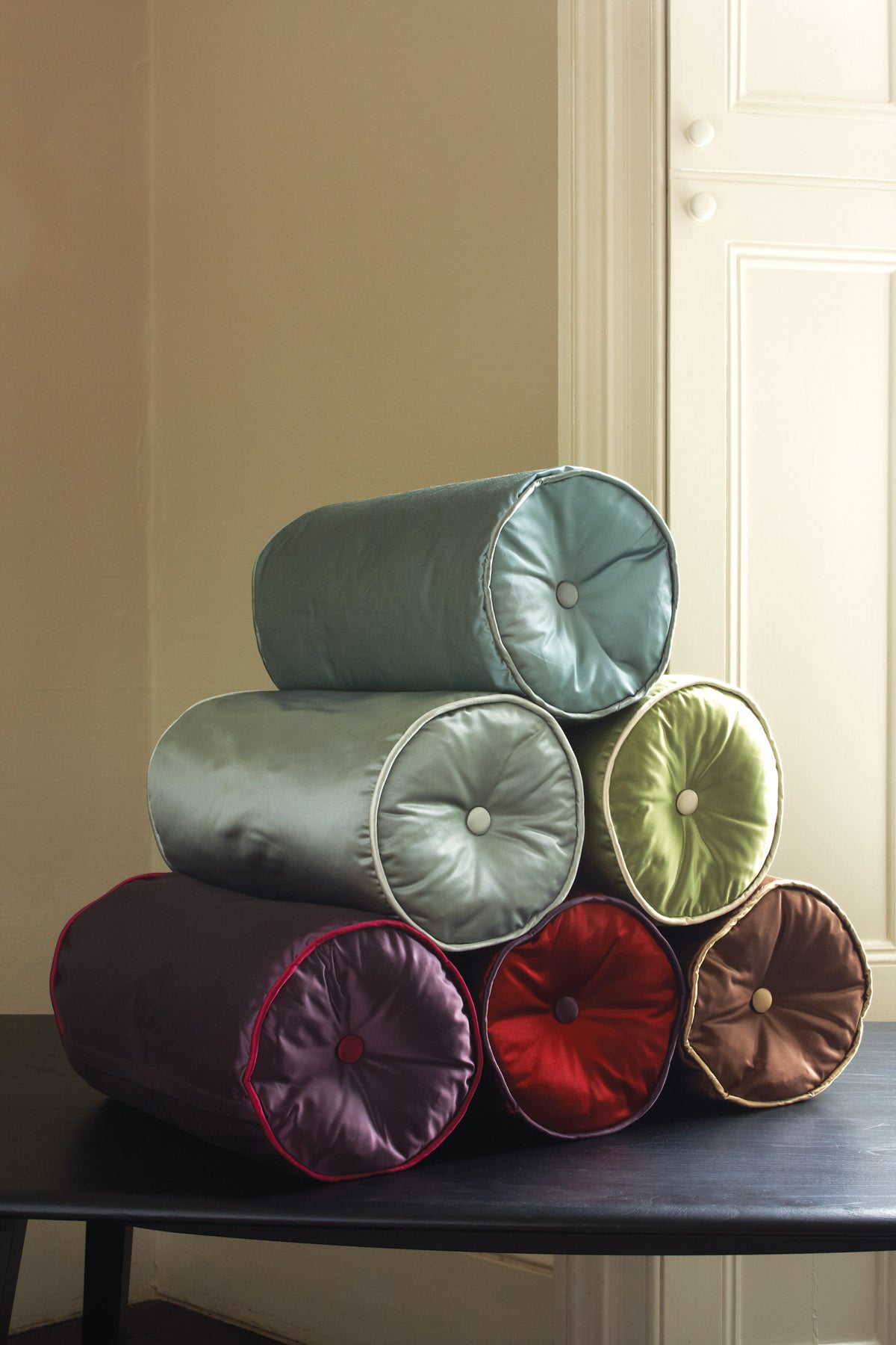 James Hare Savoy Silk Mauritius Made to Measure Roman Blinds