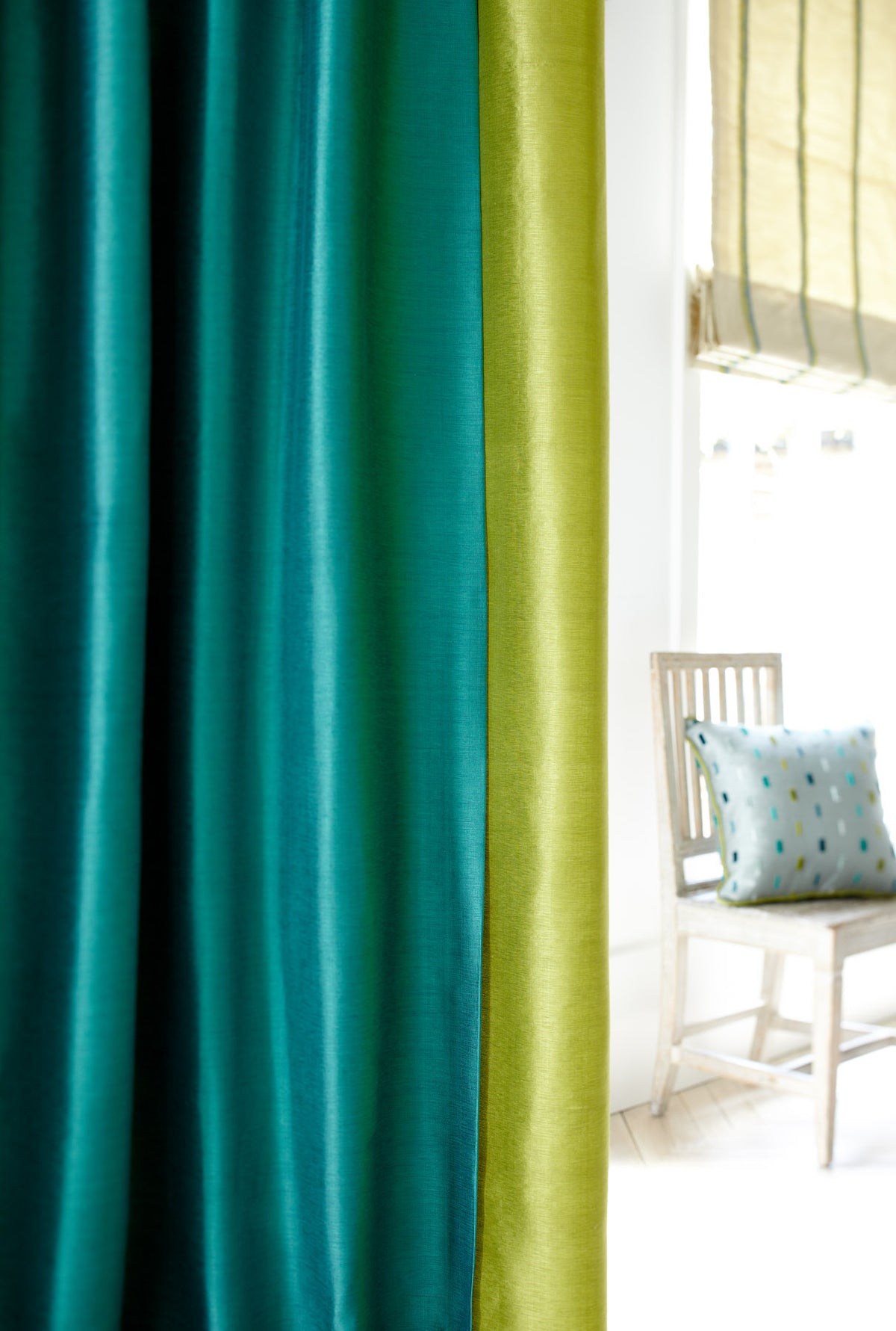 James Hare Soho Silk Colette Made to Measure Curtains