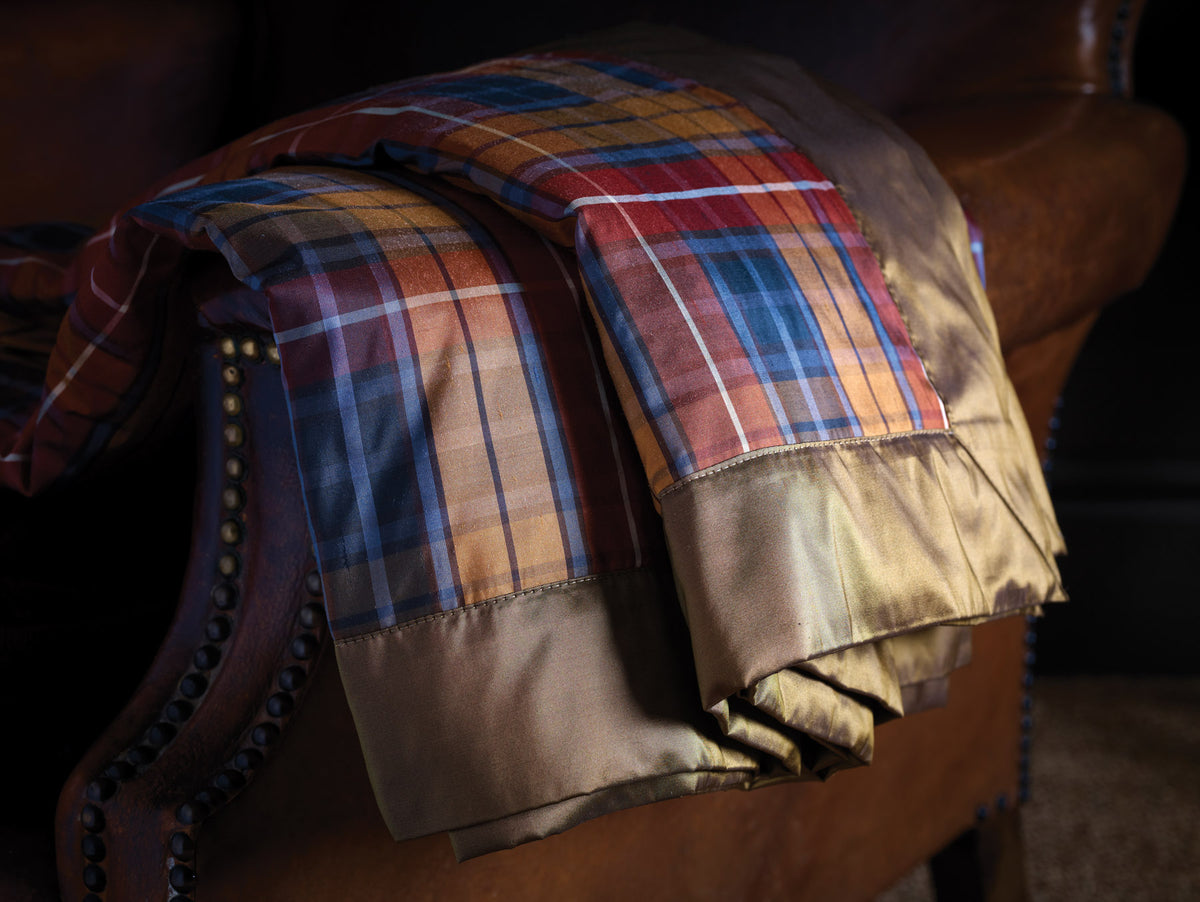 James Hare Tartan Silk Black Watch Made to Measure Roman Blinds