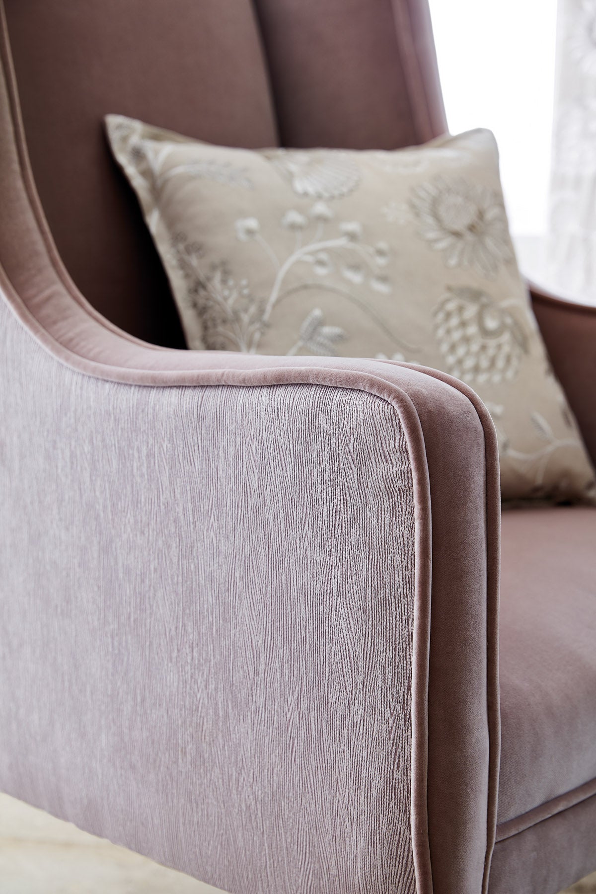 James Hare Java Muted Silver Made to Measure Curtains