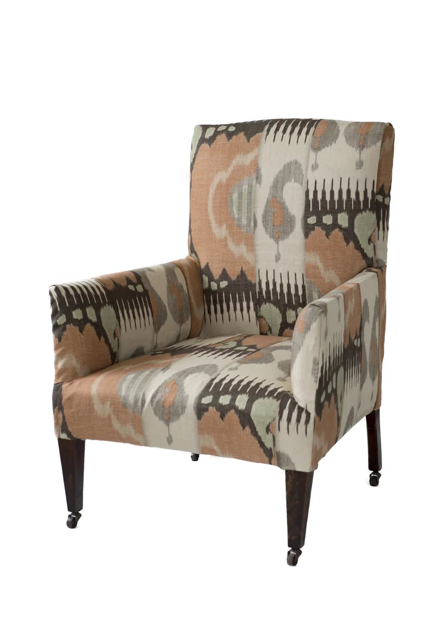 Lewis & Wood Kimono Ginger Green Made to Measure Curtains – lifestyle photograph