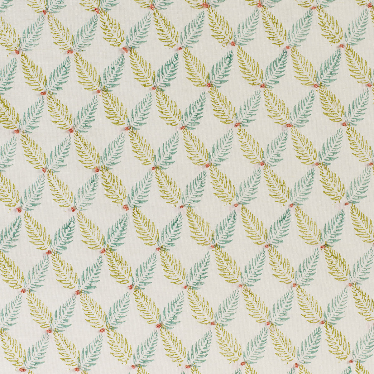 James Hare Knot Garden Green Made to Measure Curtains