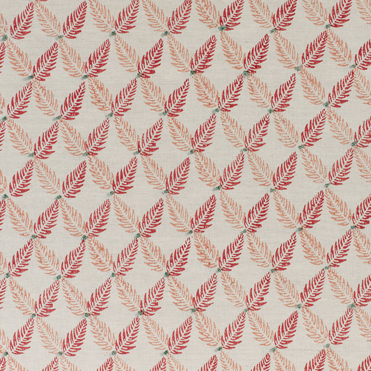 James Hare Knot Garden Red Made to Measure Roman Blinds