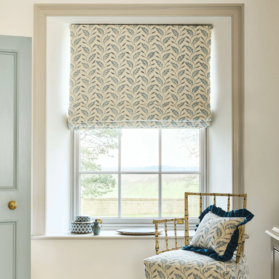 Lake - Babette , Flori Collection by Linwood - Roman Blinds
