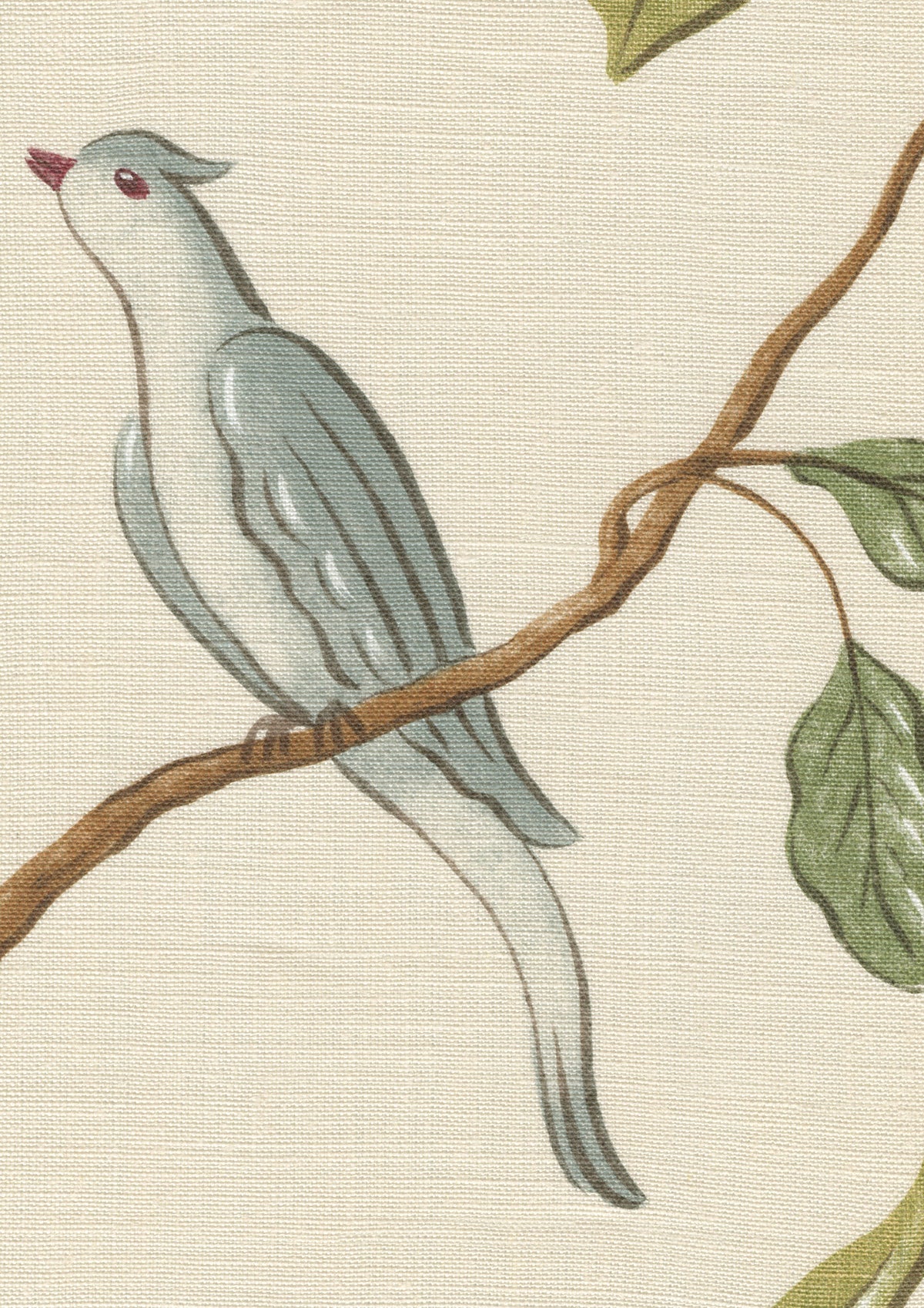 Lewis & Wood Adam's Eden Ivory Made to Measure Curtains – fabric detail