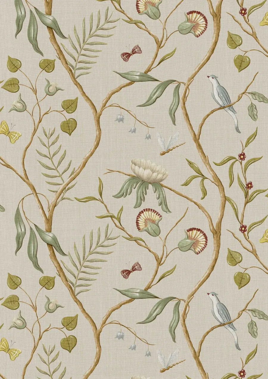 Lewis & Wood Adam's Eden Taupe Made to Measure Roman Blinds – full width