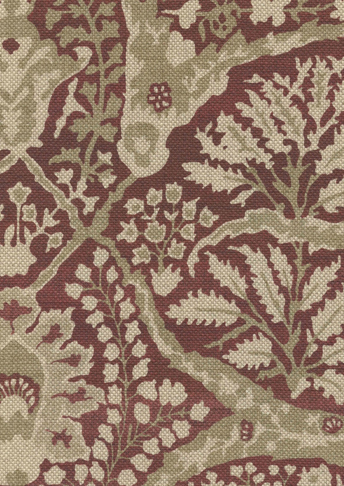Lewis & Wood Alhambra Garnet Made to Measure Curtains – fabric detail
