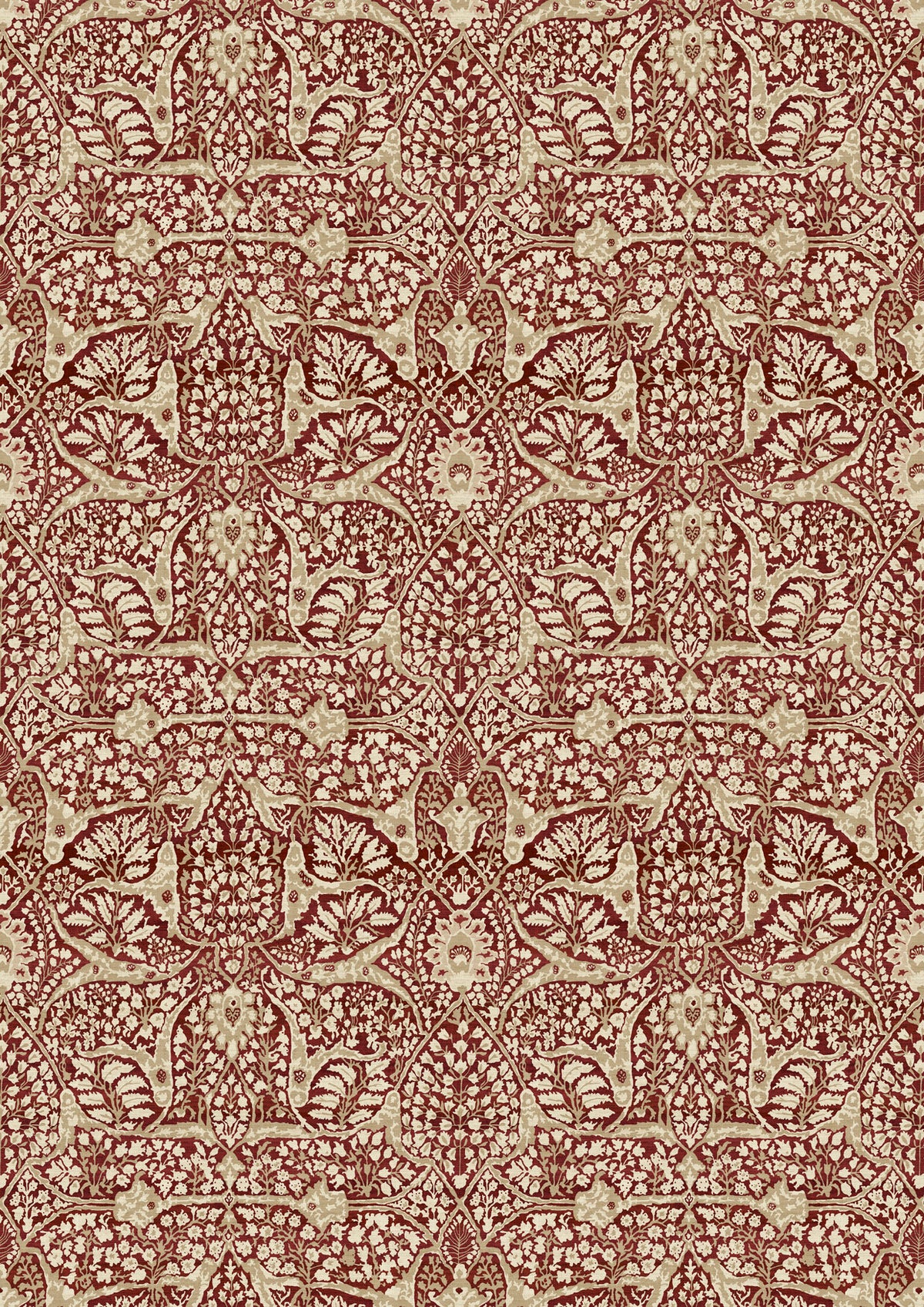 Lewis & Wood Alhambra Garnet Made to Measure Roman Blinds – full width