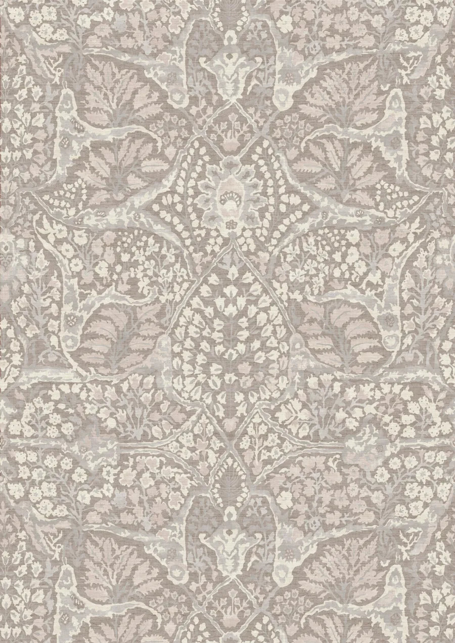 Lewis & Wood Alhambra LG 100 Sugar Almond Made to Measure Curtains – full width