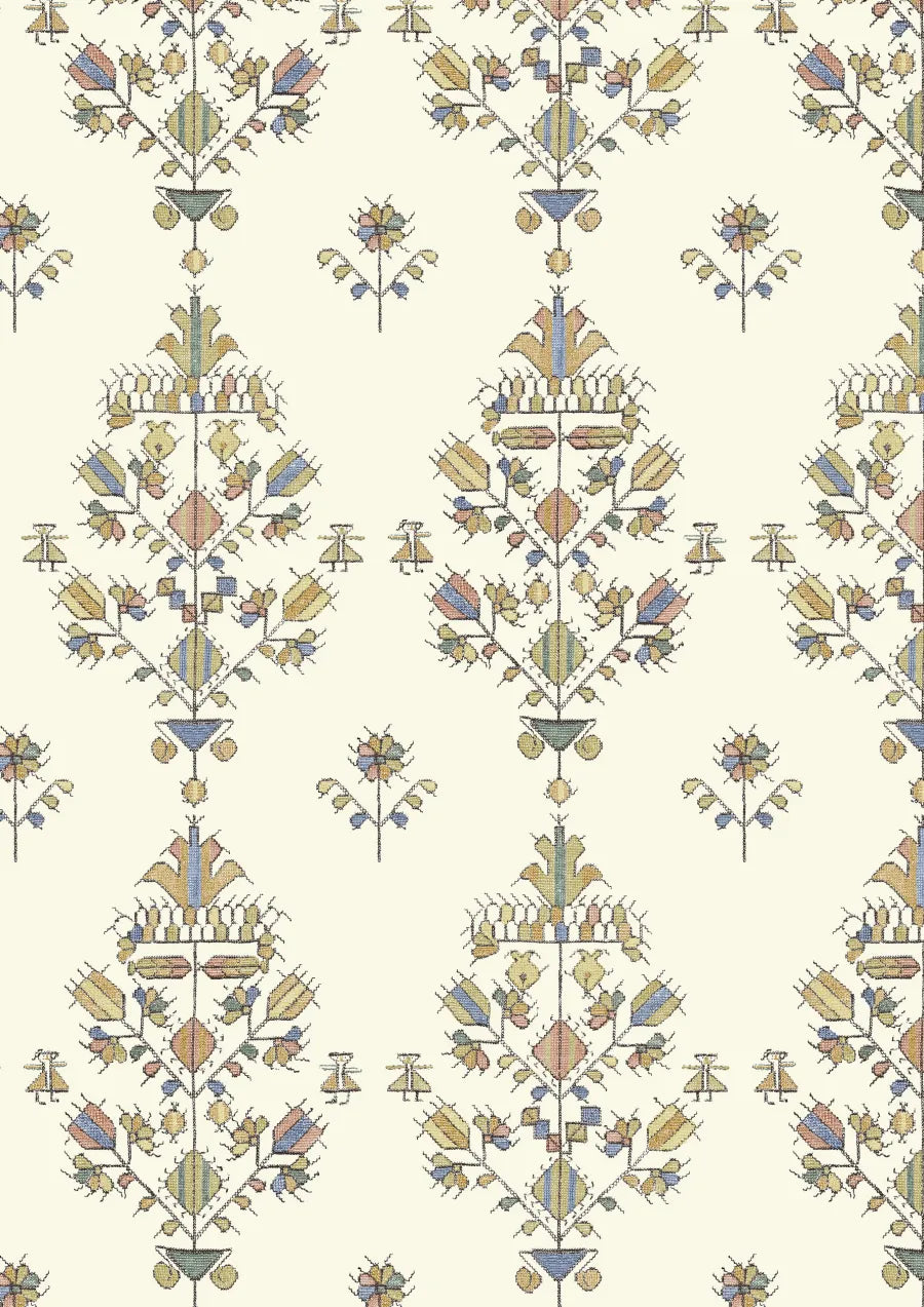 Lewis & Wood Athena Greek Gold Made to Measure Roman Blinds – close-up
