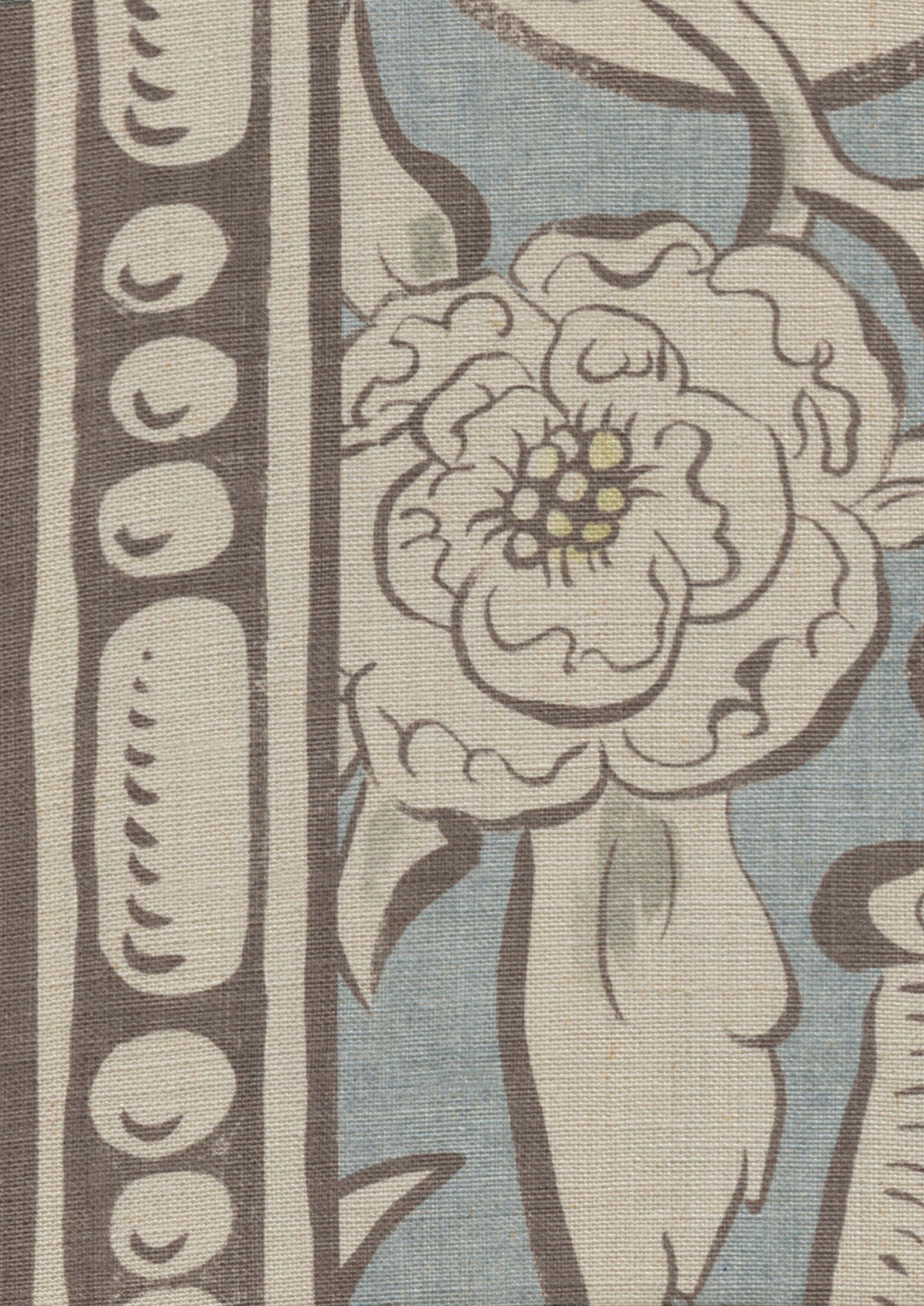 Lewis & Wood Bacchus Grigio Made to Measure Roman Blinds – fabric detail