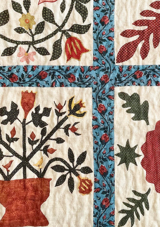 Lewis & Wood Baltimore Document Made to Measure Roman Blinds – fabric detail