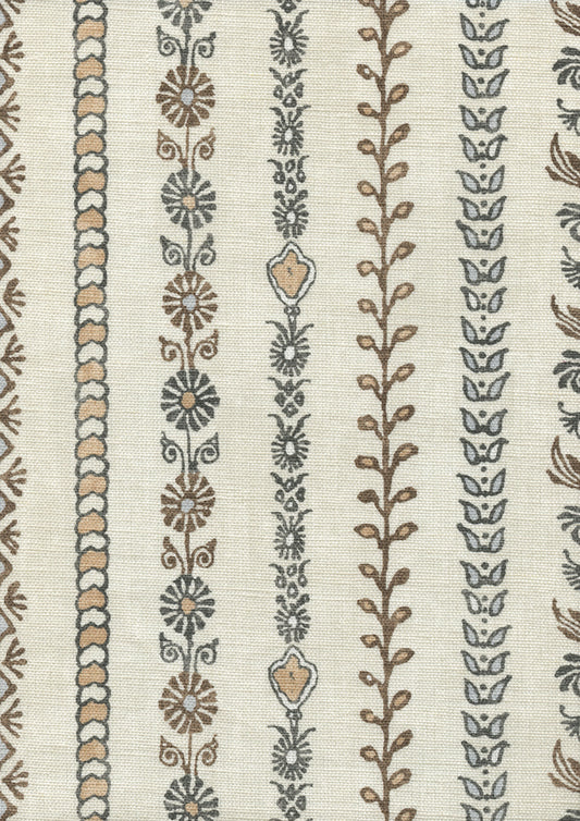 Lewis & Wood Bandana Black Ginger Made to Measure Roman Blinds – fabric detail