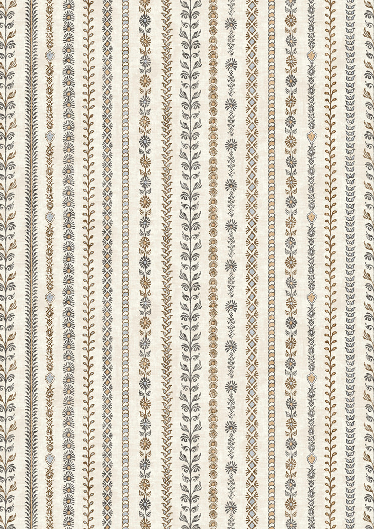 Lewis & Wood Bandana Black Ginger Made to Measure Roman Blinds – close-up