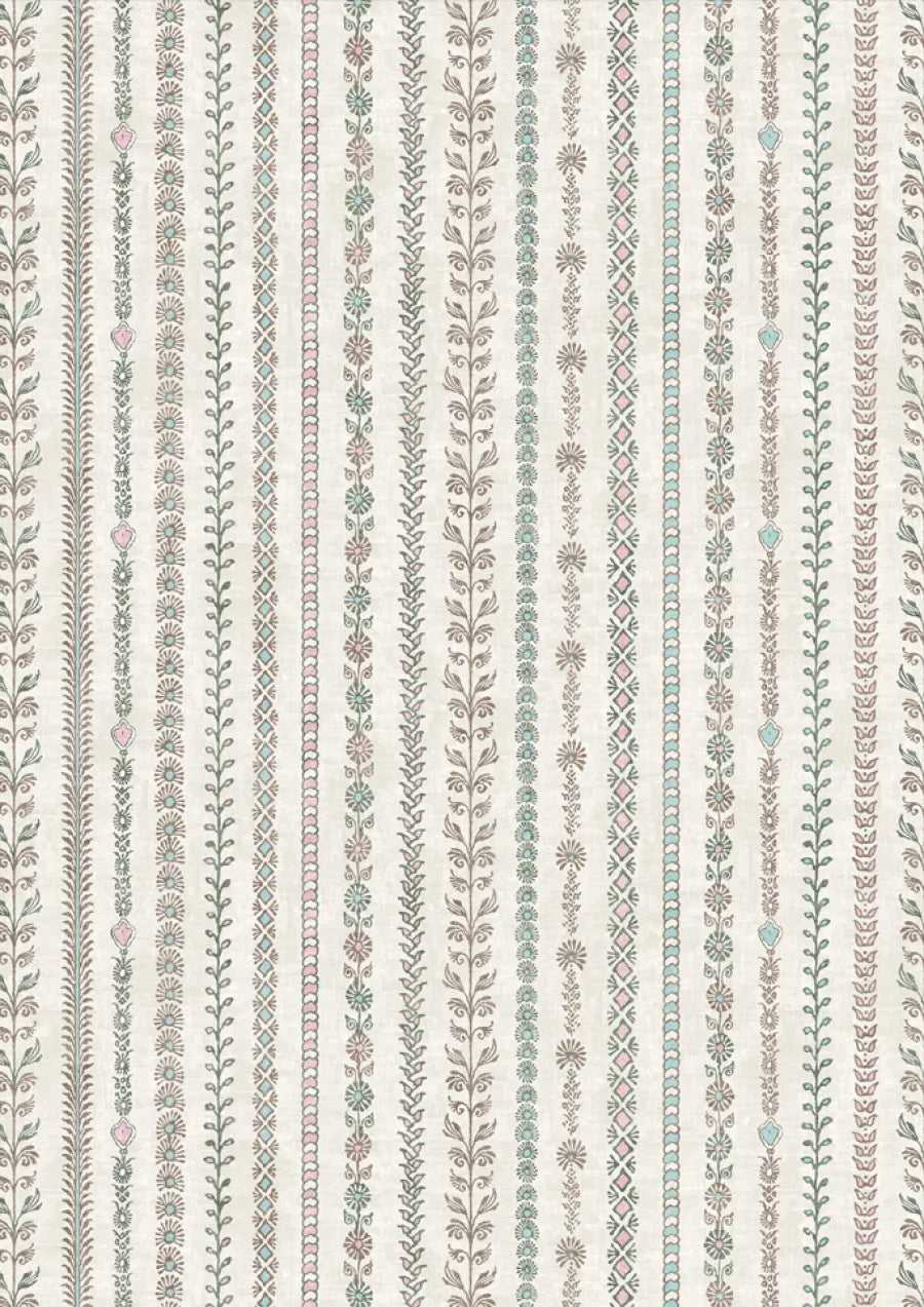 Lewis & Wood Bandana Sherbet Made to Measure Roman Blinds – close-up