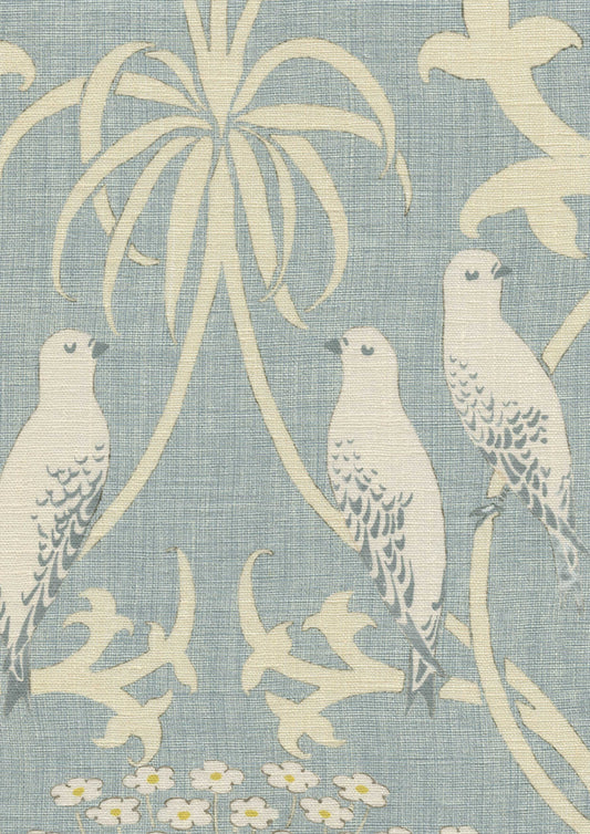 Lewis & Wood Bella Camomile Made to Measure Roman Blinds – fabric detail
