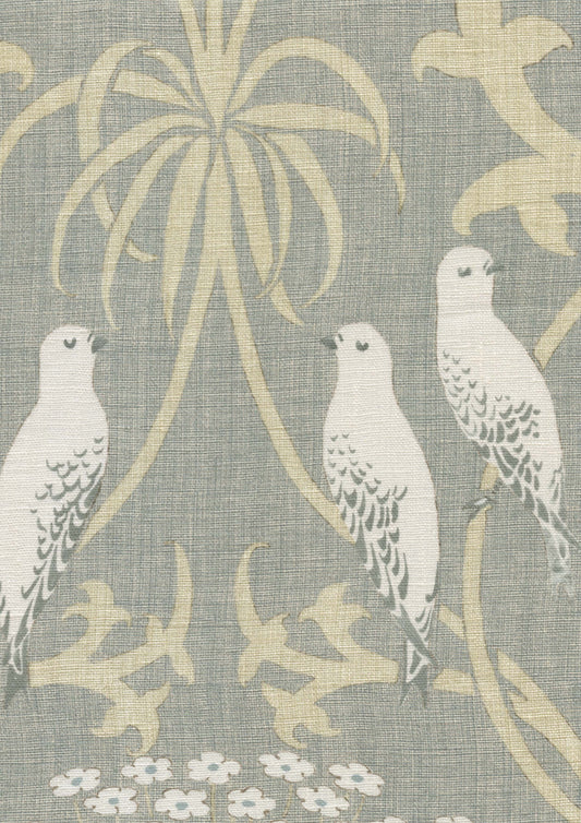 Lewis & Wood Bella Earl Grey Made to Measure Roman Blinds – fabric detail