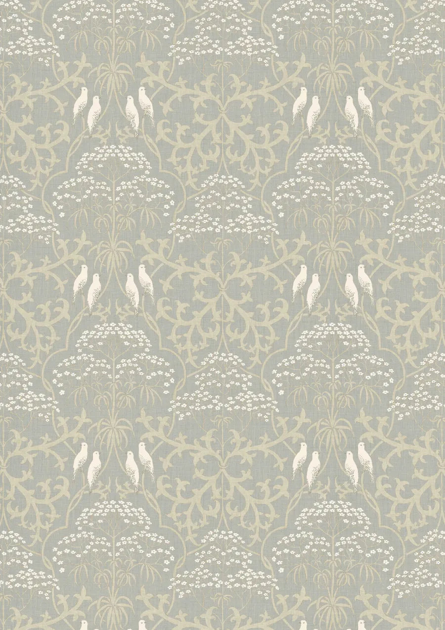 Lewis & Wood Bella Earl Grey Made to Measure Roman Blinds – full width