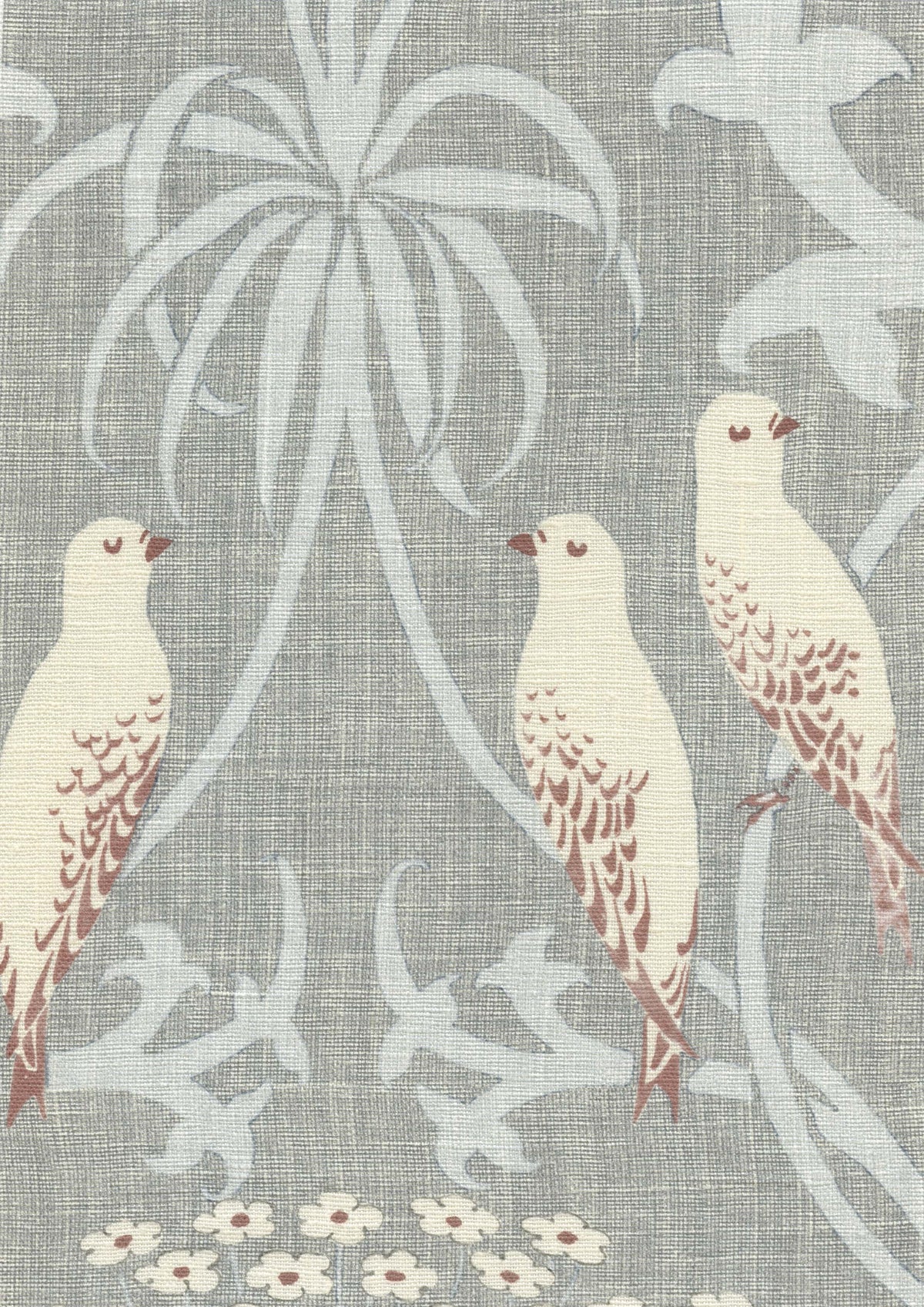 Lewis & Wood Bella Sugar Almond Made to Measure Curtains – fabric detail