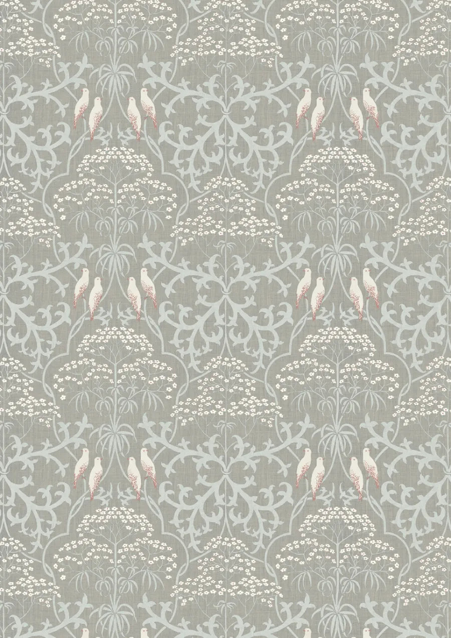Lewis & Wood Bella Sugar Almond Made to Measure Curtains – full width