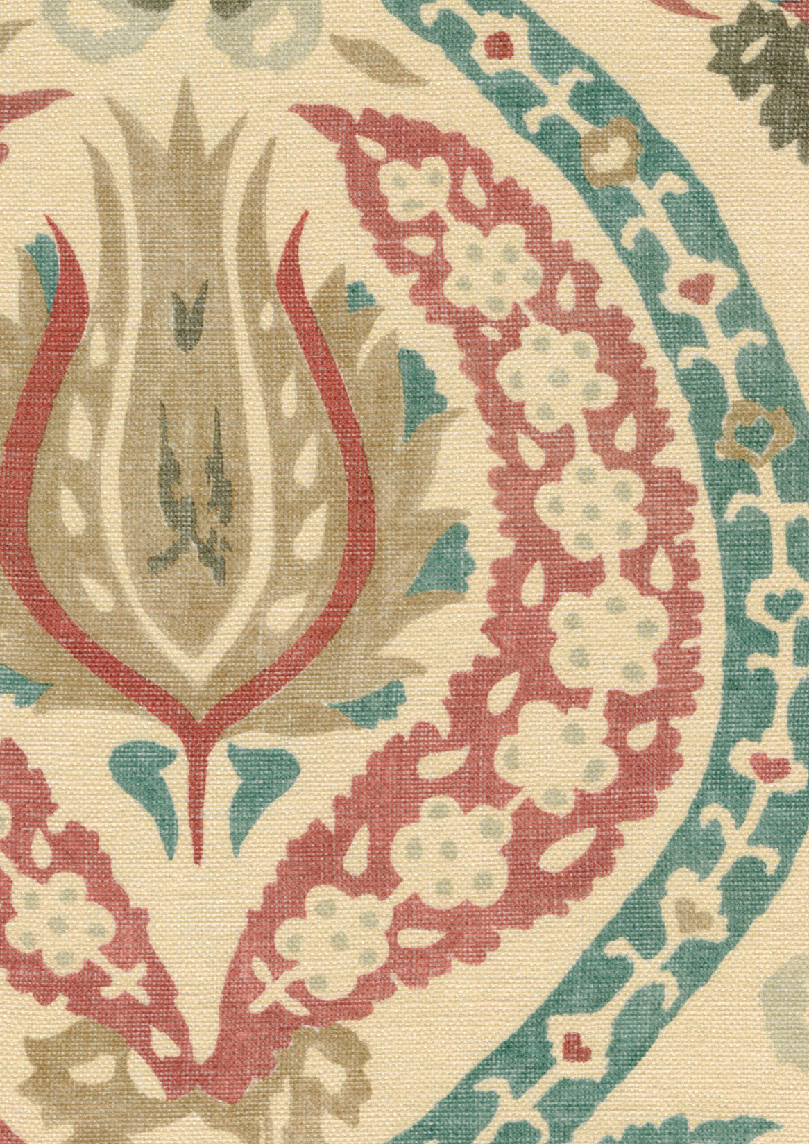 Lewis & Wood Benaki Mulberry Blue Made to Measure Roman Blinds – fabric detail
