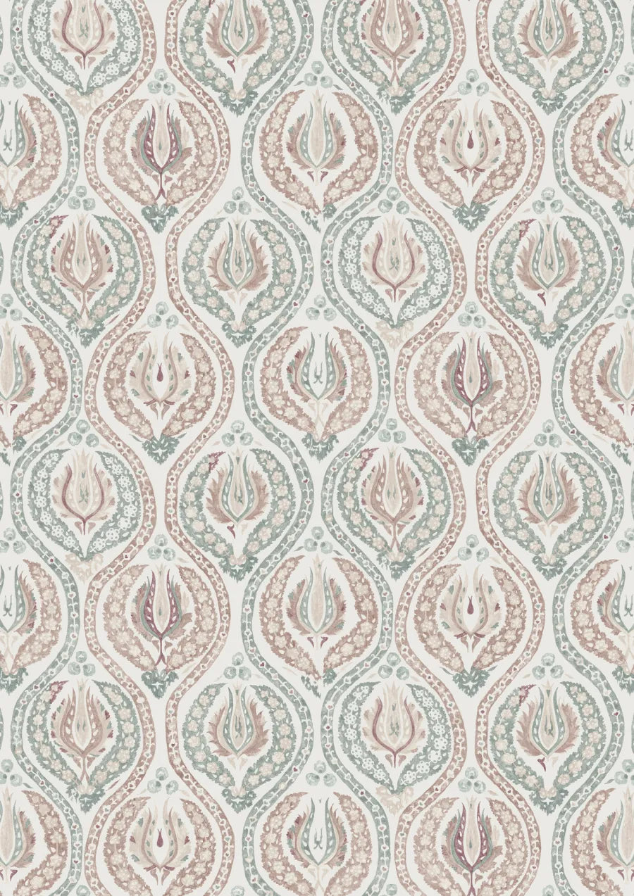 Lewis & Wood Benaki Rock Rose Made to Measure Roman Blinds – full width