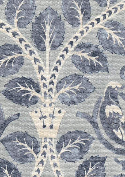 Lewis & Wood Berry Brothers Delft Made to Measure Curtains – fabric detail