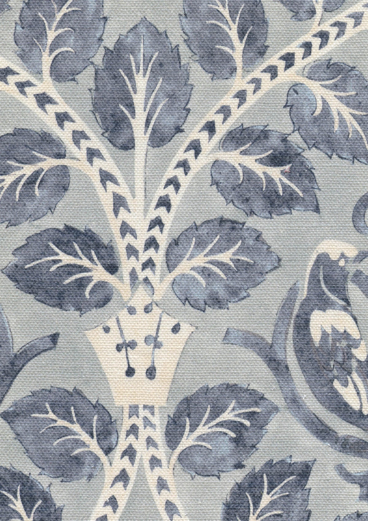 Lewis & Wood Berry Brothers Delft Made to Measure Roman Blinds – fabric detail