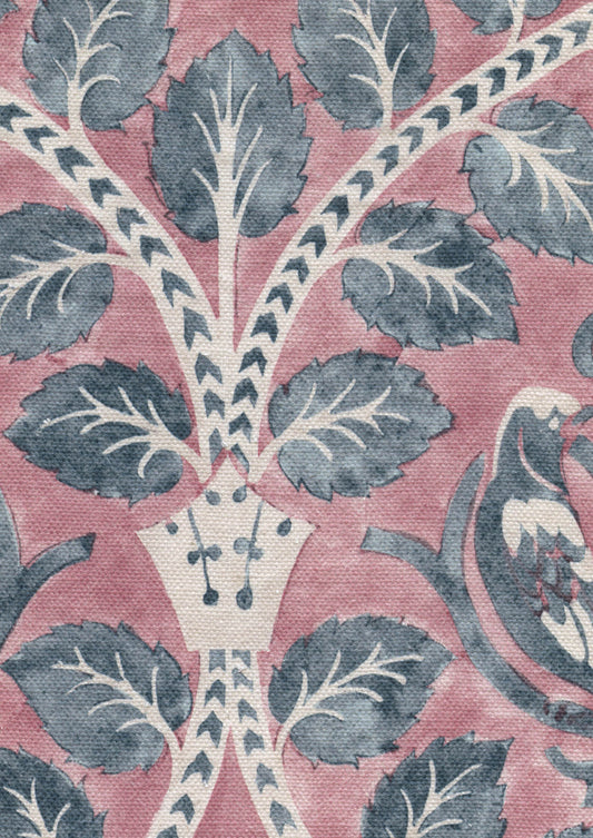 Lewis & Wood Berry Brothers Raspberry Made to Measure Curtains – fabric detail