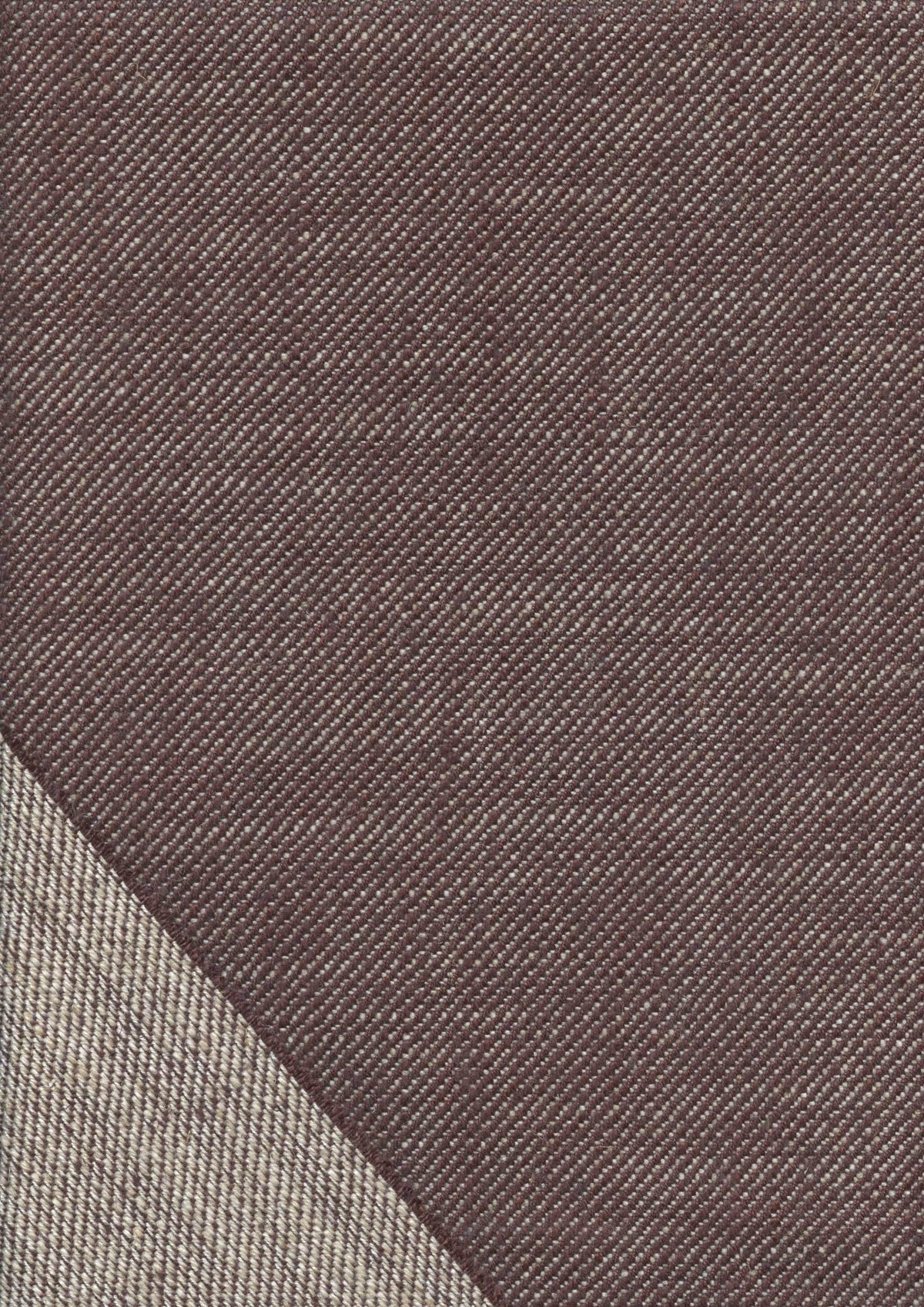 Lewis & Wood Birdlip Twill Chocolate Made to Measure Roman Blinds – fabric detail