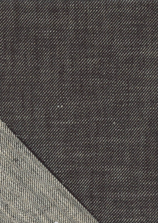 Lewis & Wood Birdlip Twill Nero Made to Measure Curtains – fabric detail