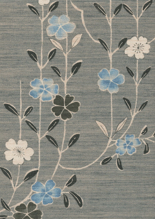 Lewis & Wood Blossom Aerial Made to Measure Roman Blinds – fabric detail