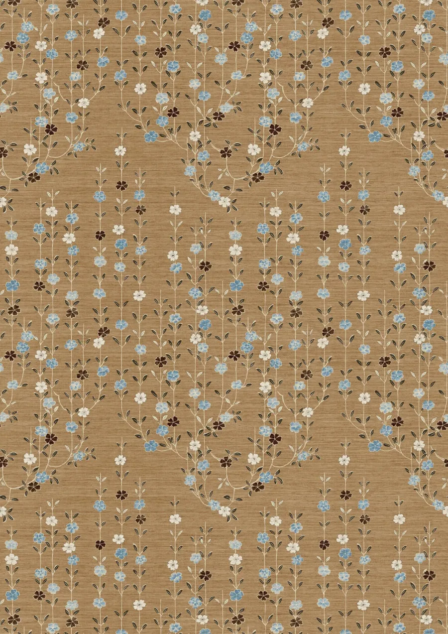 Lewis & Wood Blossom Blue Ginger Made to Measure Roman Blinds – full width