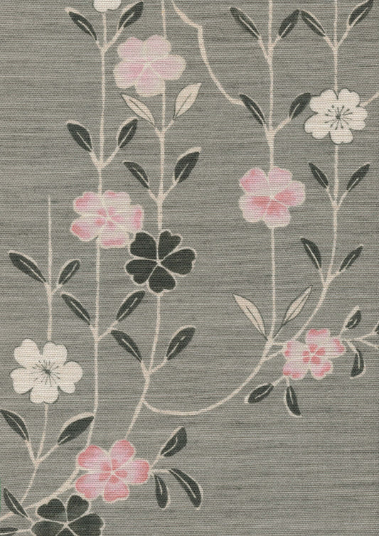 Lewis & Wood Blossom Powder Cloud Made to Measure Curtains – fabric detail