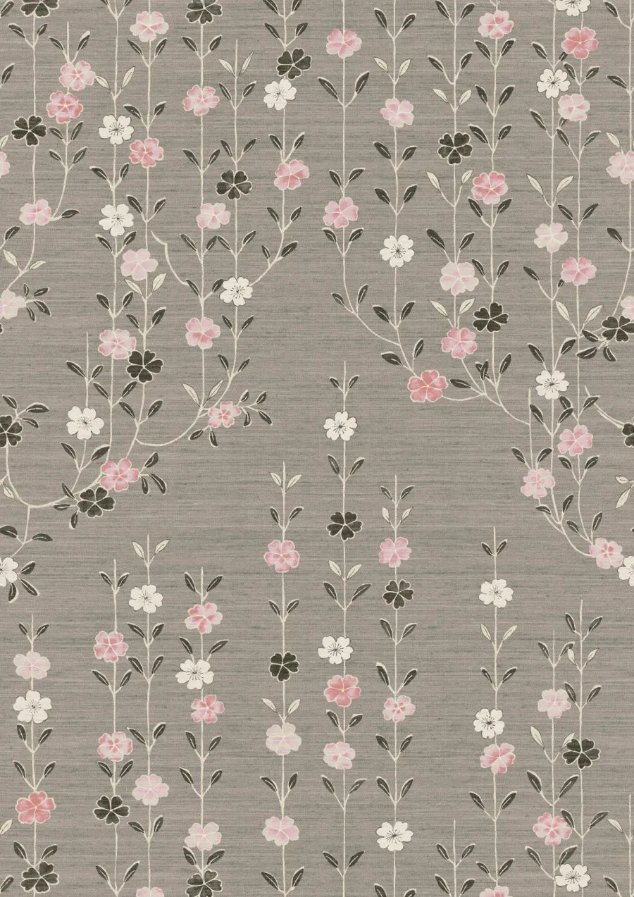 Lewis & Wood Blossom Powder Cloud Made to Measure Roman Blinds – close-up