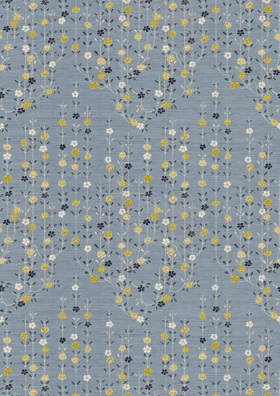 Lewis & Wood Blossom Saffron Sky Made to Measure Roman Blinds – full width
